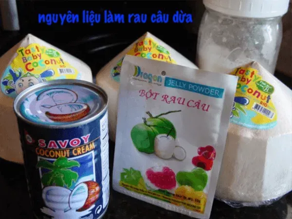 3 cách làm rau câu dừa đơn giản