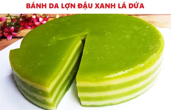 Cách làm bánh da lợn đậu xanh lá dứa đậm đà hương vị quê nhà