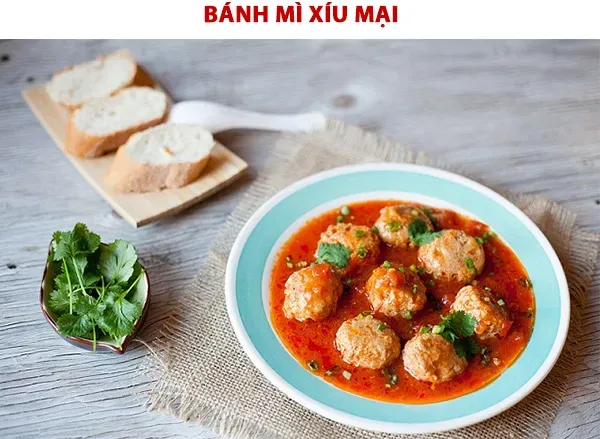 Cách làm bánh mì xíu mại Đà Lạt gợi nhớ vị ngon phố núi