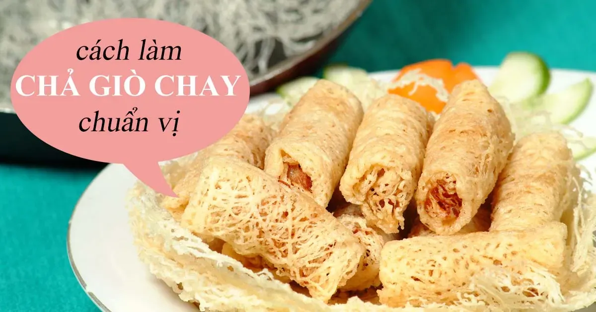 Cách làm chả giò rế chay giòn rụm, thổi bay cơn ngán thịt cá