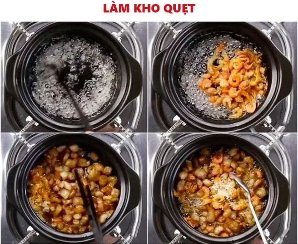 Cách làm cơm cháy kho quẹt mặn mà vị đồng quê