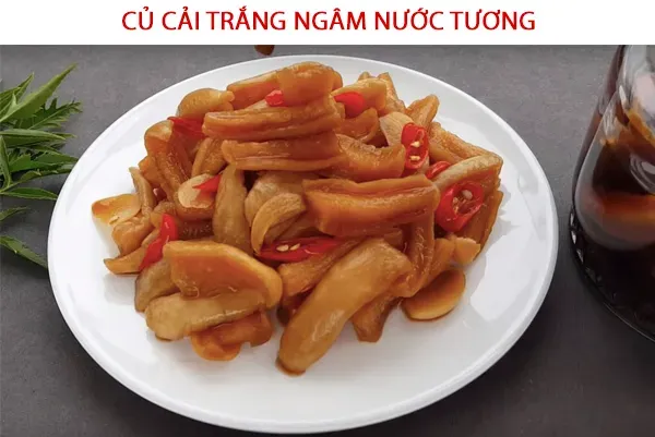 Cách làm củ cải trắng ngâm nước tương đậm đà hương vị