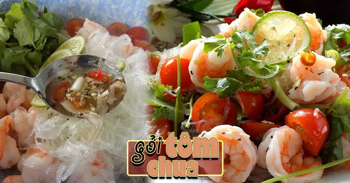 Cách làm gỏi tôm chua cay đậm đà, cả nhà đều thích