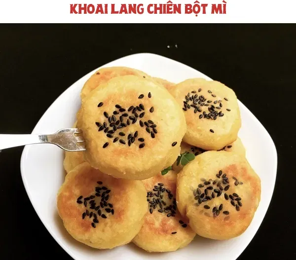 Cách làm khoai lang chiên bột mì béo ngon lại còn giòn tan