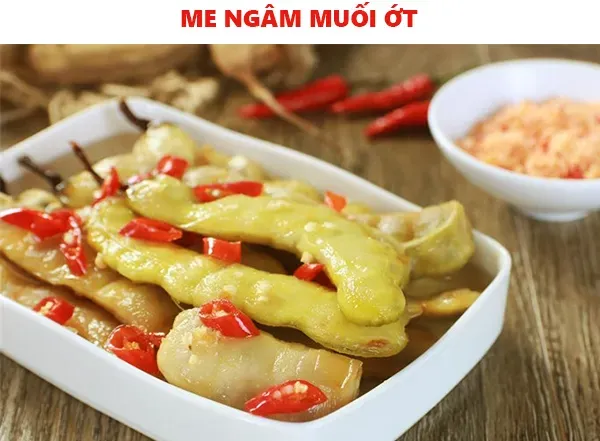 Cách làm me ngâm muối ớt chua ngọt kích thích vị giác