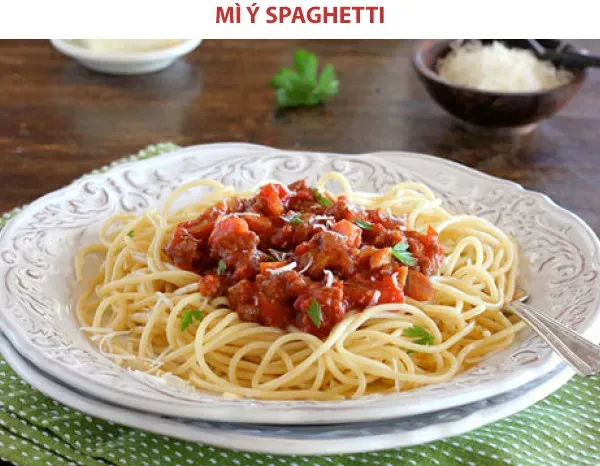 Cách làm mì ý spaghetti thịt bò đậm đà sốt cà chua