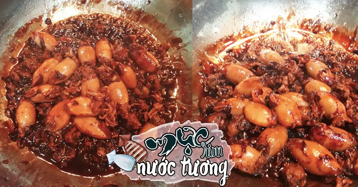 Cách làm mực tươi rim nước tương, hài hoà gia vị, cả nhà mê say