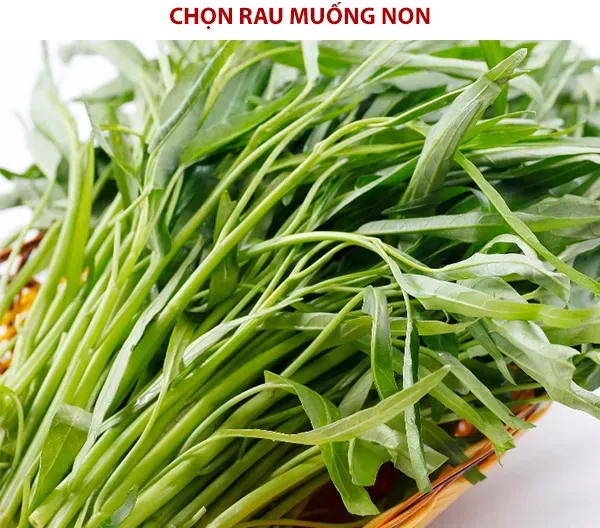 Cách làm rau muống xào tỏi xanh mướt, không thâm đen