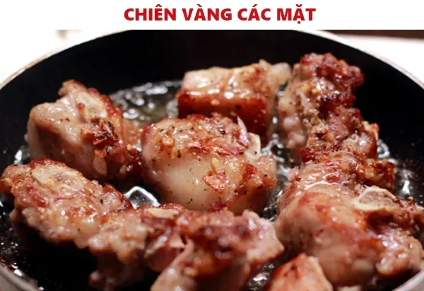 Cách làm sườn rang muối mặn mà thơm lừng hương sả