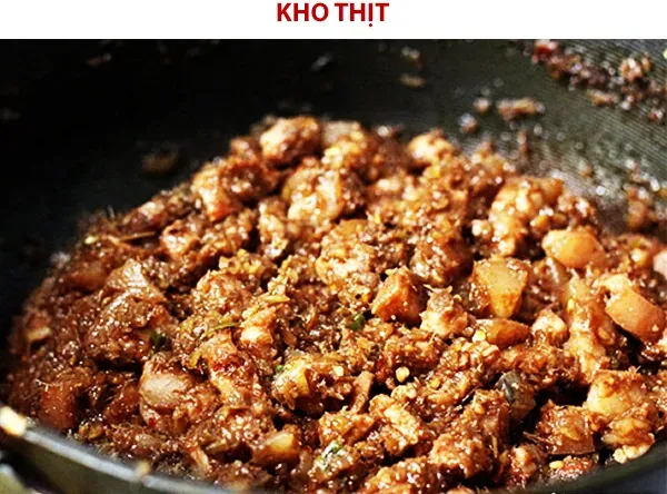 Cách làm thịt kho mắm ruốc mặn mà hao cơm