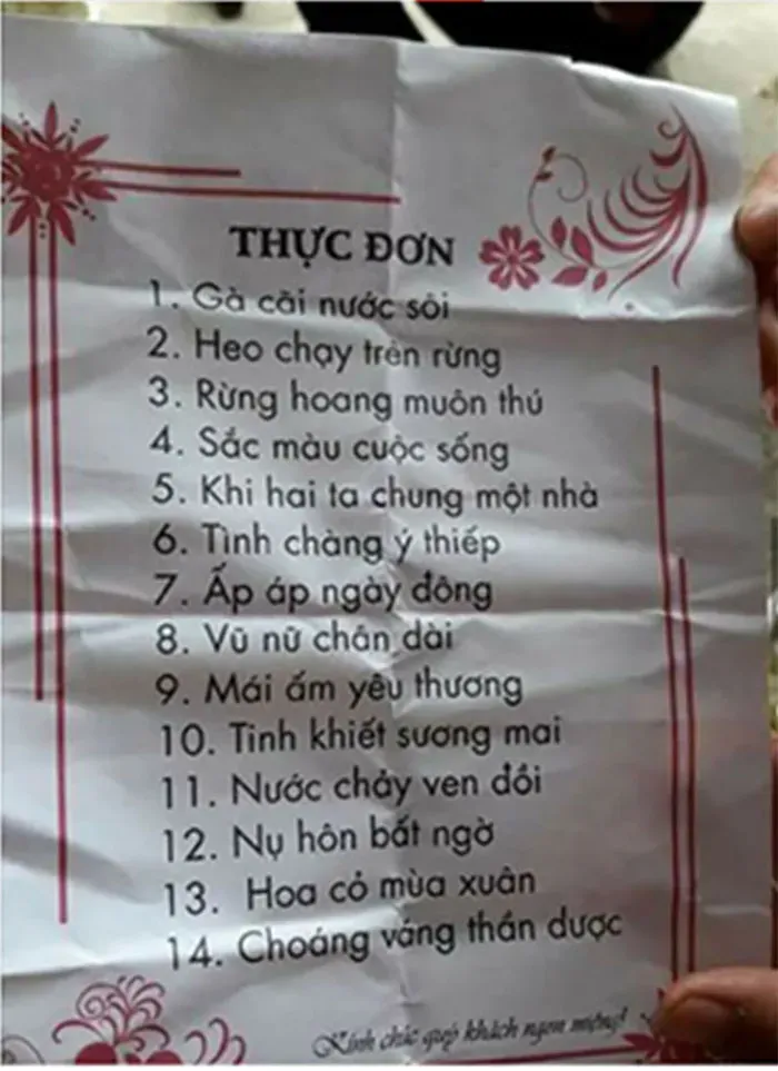 Top 15 tên món ăn độc lạ, hài hước nhất Việt Nam