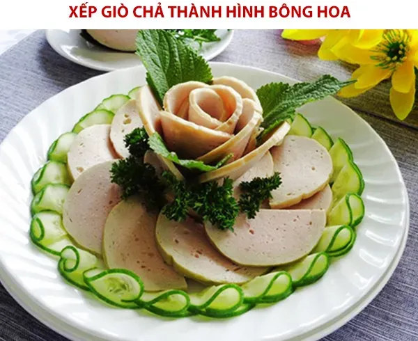 Trổ tài với 5 cách xếp giò chả đẹp mắt ngon miệng